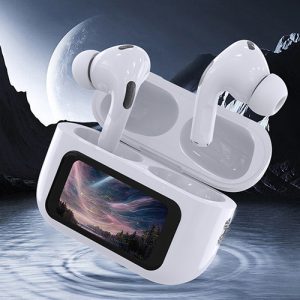 A9 Pro Earphone Touch Screen Wireless Bluetooth 5.4 Headphone ANCENC Noise Cancelling In Ear Earbuds With HD Mic Call Headset