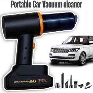 Rechargeable Portable Car Vacuum Cleaner – High Power Handheld with Multiple Nozzles & Lithium Battery