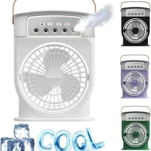 Rechargeable Spray Mist Wireless Air Cooling Fan