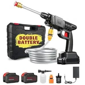 (ডাবল ব্যাটারি) 2 Battery Cordless Powerful Pressure Washer Gun