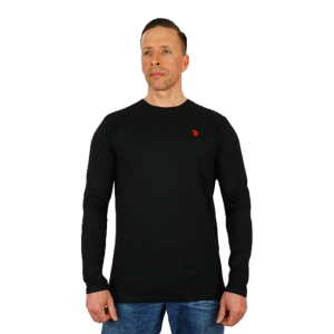 ইউ.এস. পোলো কালো রঙের লম্বা হাতার টি-শার্ট