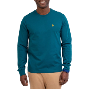 ইউ.এস. পোলো অ্যাসোসিয়েশন লং স্লিভ টি-শার্ট - প্রাকৃতিক আরাম ও স্টাইল এই ইউ.এস. পোলো অ্যাসোসিয়েশন লং স্লিভ টি-শার্টটি আধুনিক স্টাইলের এক অসাধারণ সমন্বয়। এটি অরিজিনাল ইউ.এস. পোলো ডিজাইনের সাথে আসে, যা আপনার দৈনন্দিন সাজে একটি আরামদায়ক ও সাবলীল লুক দেবে। বৈশিষ্ট্যসমূহ: রঙের বৈচিত্র্য: এটি ৮ থেকে ১০টি ভিন্ন Color, যা আপনার পছন্দের সাথে মানানসই। প্রতিটি রঙই আপনার ব্যক্তিত্বকে ফুটিয়ে তুলতে সাহায্য করবে। আকার: ছোট (S) থেকে ৩এক্সএল (3XL) পর্যন্ত বিভিন্ন আকারে পাওয়া যায়, যাতে সবাই তাদের সঠিক মাপ খুঁজে নিতে পারেন। যত্ন: এটি "কাট" কেয়ার লেভেলে ডিজাইন করা হয়েছে, যা সহজ রক্ষণাবেক্ষণ এবং দীর্ঘস্থায়ী ব্যবহারের জন্য উপযুক্ত। এই টি-শার্টটি নরম এবং শ্বাসপ্রশ্বাসযোগ্য (breathable) ফেব্রিক দিয়ে তৈরি, যা সারা দিন প্রকৃতির কাছাকাছি থাকার মতো আরামদায়ক অনুভূতি দেবে। এটি জিন্স বা ক্যাজুয়াল প্যান্টের সাথে পরা যেতে পারে, যা যেকোনো ক্যাজুয়াল আউটিং বা দৈনন্দিন ব্যবহারের জন্য উপযুক্ত। ইউ.এস. পোলো অ্যাসোসিয়েশনের লোগো এর বুকে সূক্ষ্মভাবে এমব্রয়ডারি করা আছে, যা এর প্রামাণিকতা ও মানকে তুলে ধরে।